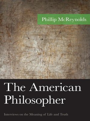 cover image of The American Philosopher